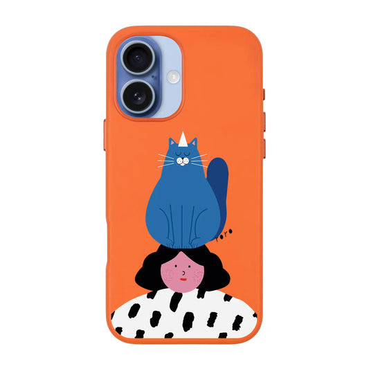 NAUGHTY CAT-Signature Leather Kılıf MagSafe Özellikli - iPhone 17