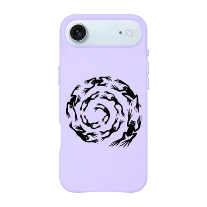 SWIRLING FROGS-Signature Leather Kılıf MagSafe Özellikli - iPhone Air