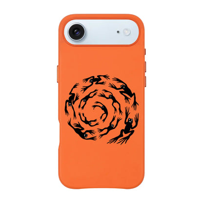 SWIRLING FROGS-Signature Leather Kılıf MagSafe Özellikli - iPhone Air