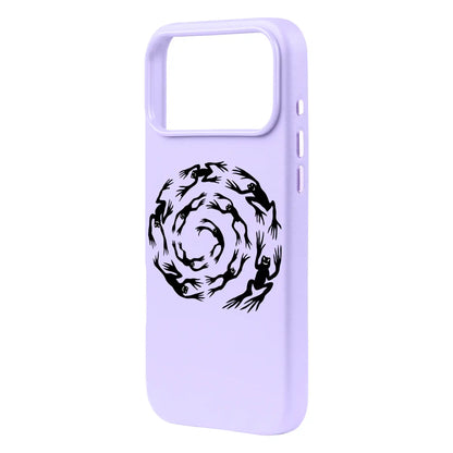 SWIRLING FROGS-Signature Leather Kılıf MagSafe Özellikli - iPhone 17 Pro