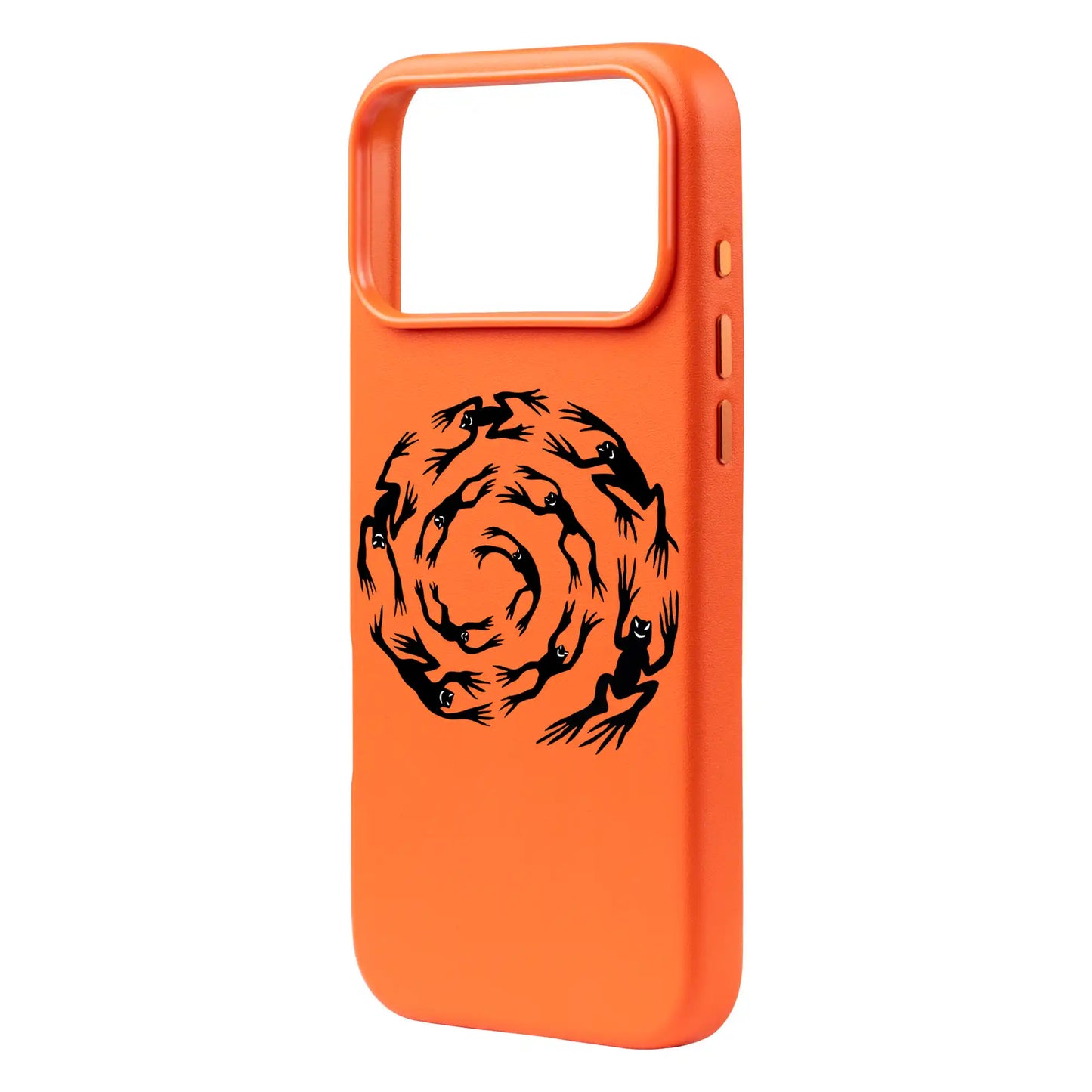 SWIRLING FROGS-Signature Leather Kılıf MagSafe Özellikli - iPhone 17