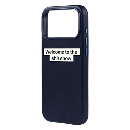 WELCOME-iPhone 17 Pro Max Signature Leather Kılıf MagSafe Özellikli