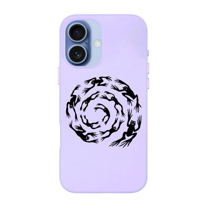 SWIRLING FROGS-Signature Leather Kılıf MagSafe Özellikli - iPhone 17