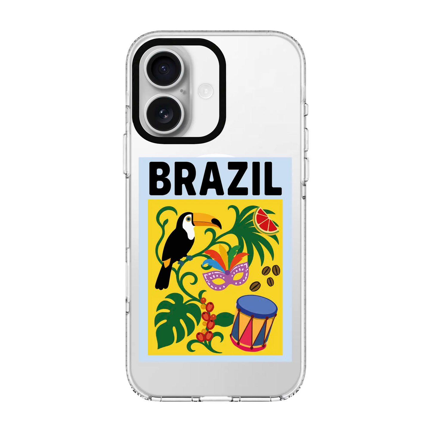 I AM BRAZILIAN-Clear Kılıf MagSafe Özellikli - iPhone 17e