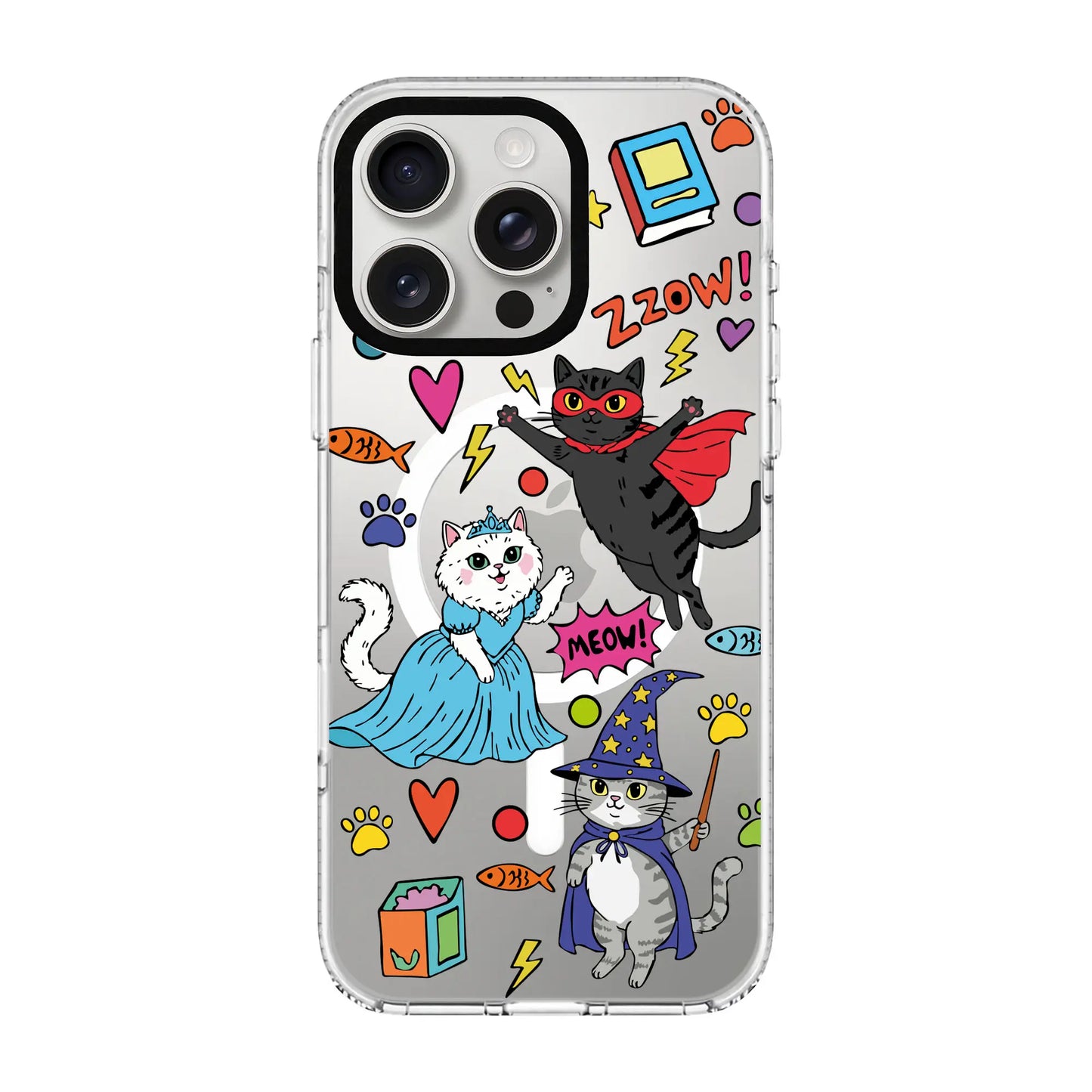 FANTASTIC CATS-Clear Kılıf MagSafe Özellikli - iPhone 12 Pro