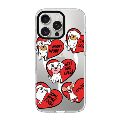 DOGS WITH HEARTS-Clear Kılıf MagSafe Özellikli - iPhone 12 Pro Max