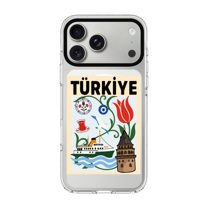 I AM TURKISH-Clear Kılıf MagSafe Özellikli - iPhone 17 Pro