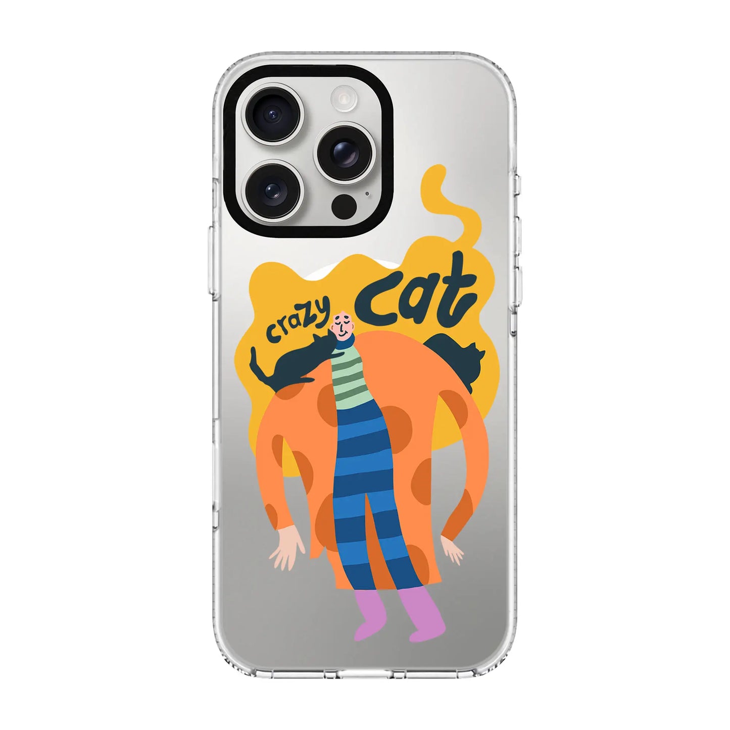 CRAZY CAT-Clear Kılıf MagSafe Özellikli - iPhone 12 Pro