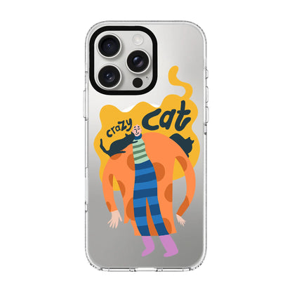 CRAZY CAT-Clear Kılıf MagSafe Özellikli - iPhone 12 Pro