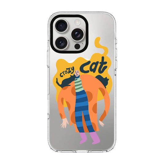 CRAZY CAT-Clear Kılıf MagSafe Özellikli - iPhone 13 Pro Max