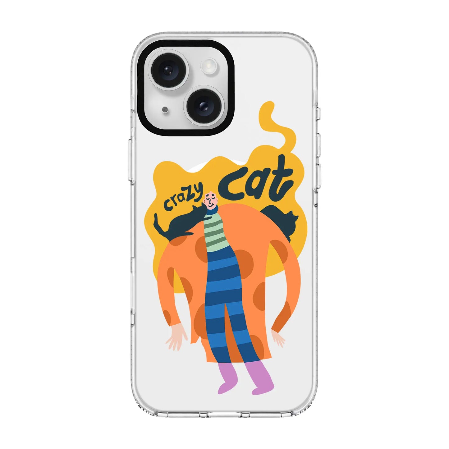 CRAZY CAT-Clear Kılıf MagSafe Özellikli - iPhone 14 Plus