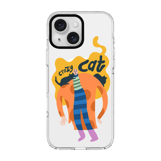 CRAZY CAT-Clear Kılıf MagSafe Özellikli - iPhone 14 Plus
