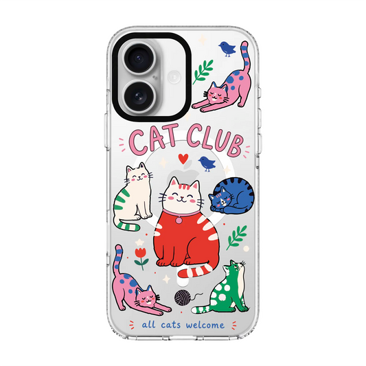 CAT CLUB-Clear Kılıf MagSafe Özellikli - iPhone 16