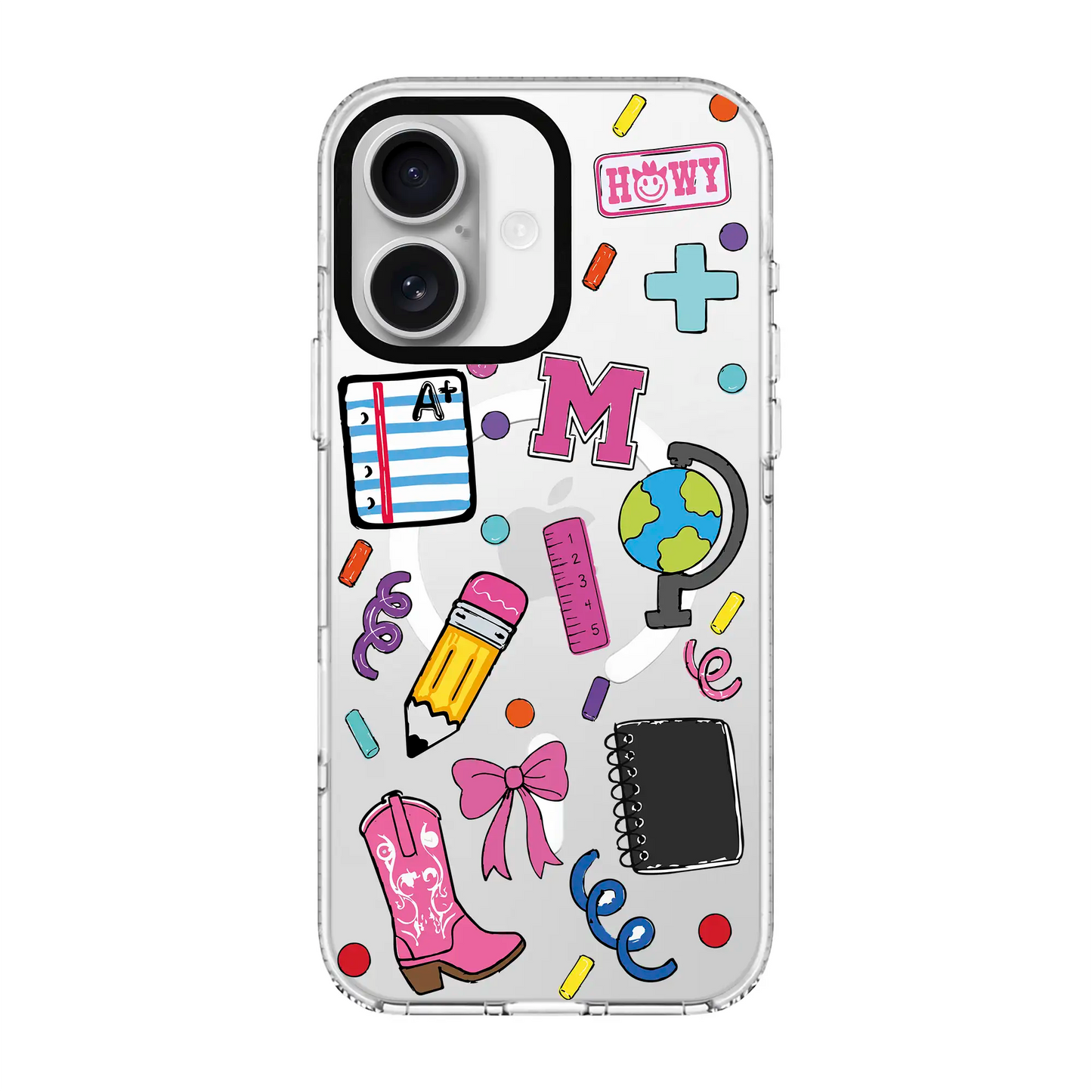 SCHOOL CRUSH-Clear Kılıf MagSafe Özellikli - iPhone 16