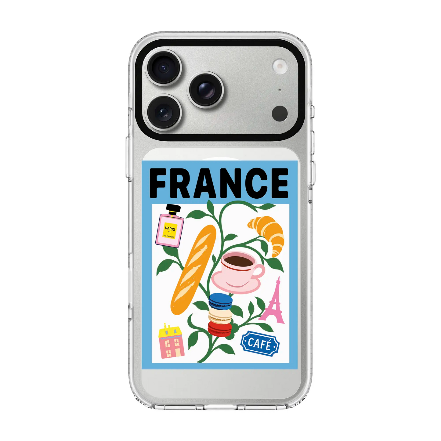 I AM FRENCH-Clear Kılıf MagSafe Özellikli - iPhone 17 Pro