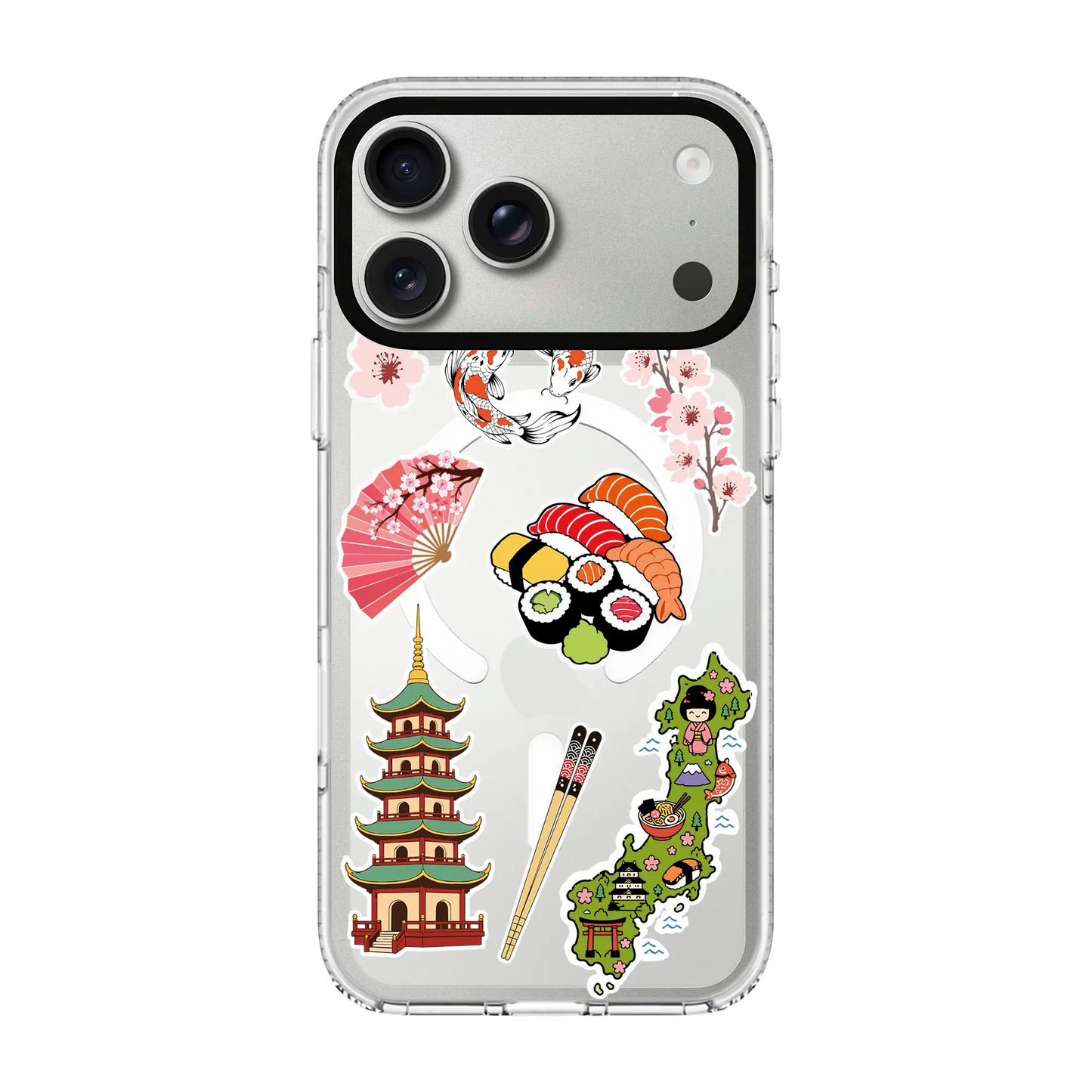 KOI BENTO-Clear Kılıf MagSafe Özellikli - iPhone 17 Pro Max