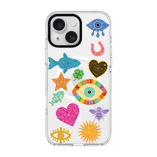 CHARMS BY BERRİN ÖZKAN-Clear Kılıf MagSafe Özellikli - iPhone 15 Plus