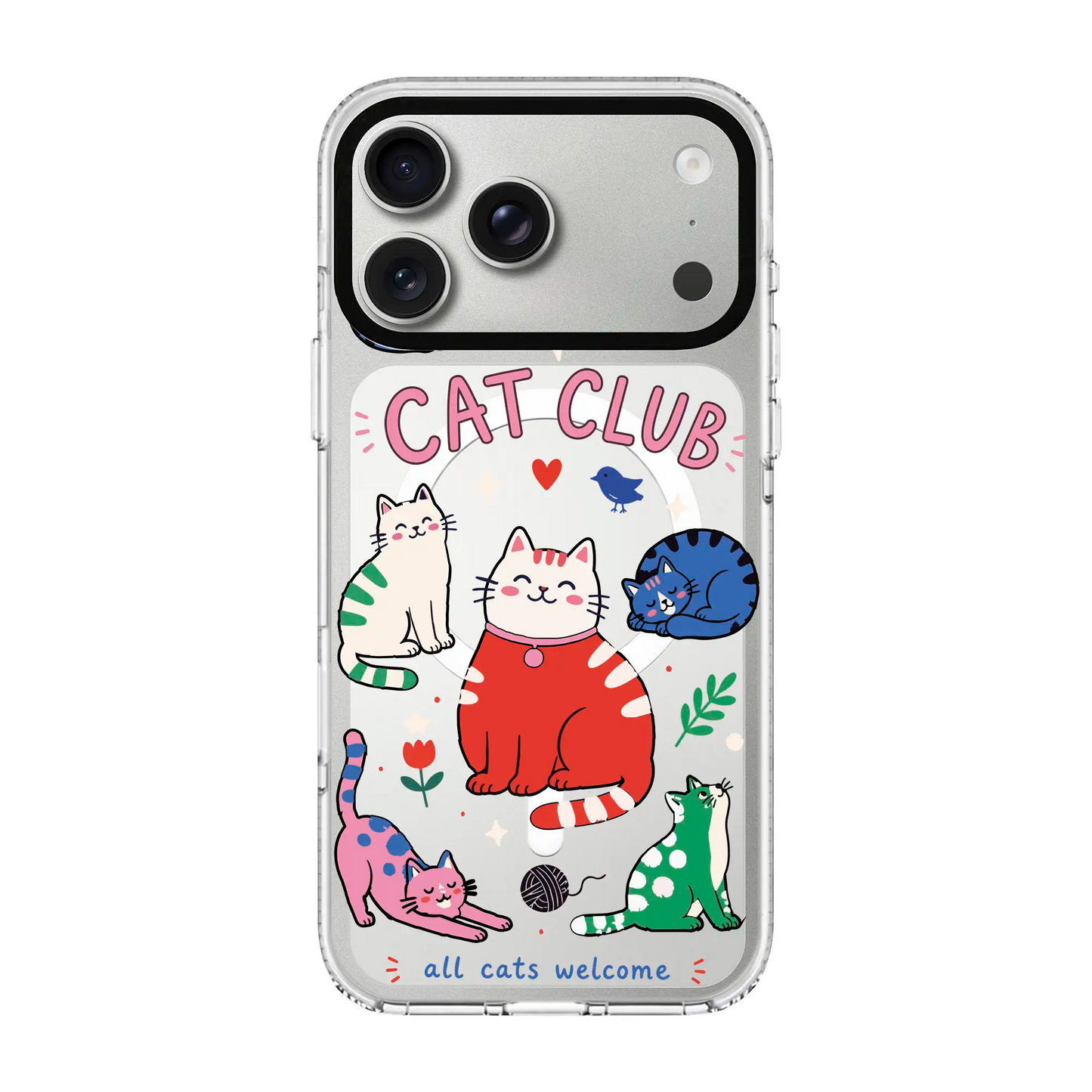 CAT CLUB-Clear Kılıf MagSafe Özellikli - iPhone 17 Pro Max