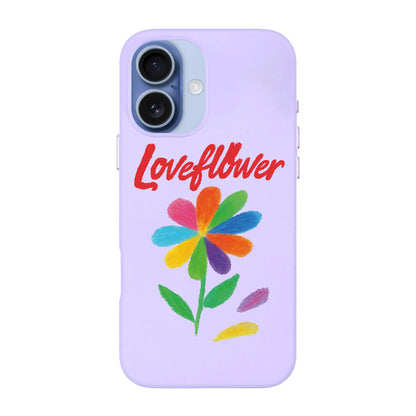 LOVE FLOWER-Signature Leather Kılıf MagSafe Özellikli - iPhone 17