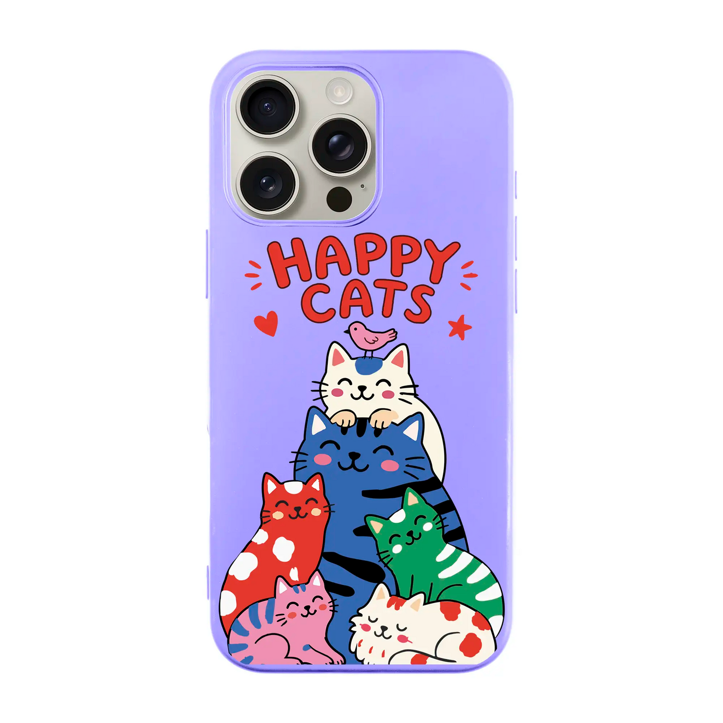 HAPPY CATS-Ultra Silikon Kılıf-iPhone 6 Plus