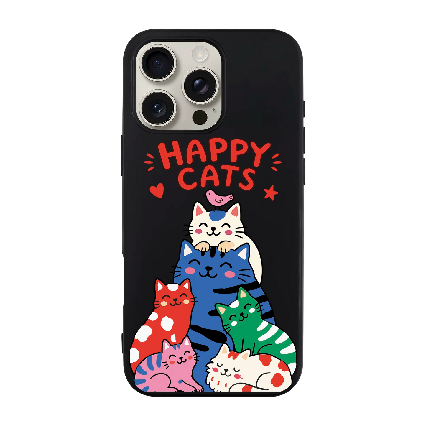 HAPPY CATS-Ultra Silikon Kılıf-iPhone 6 Plus