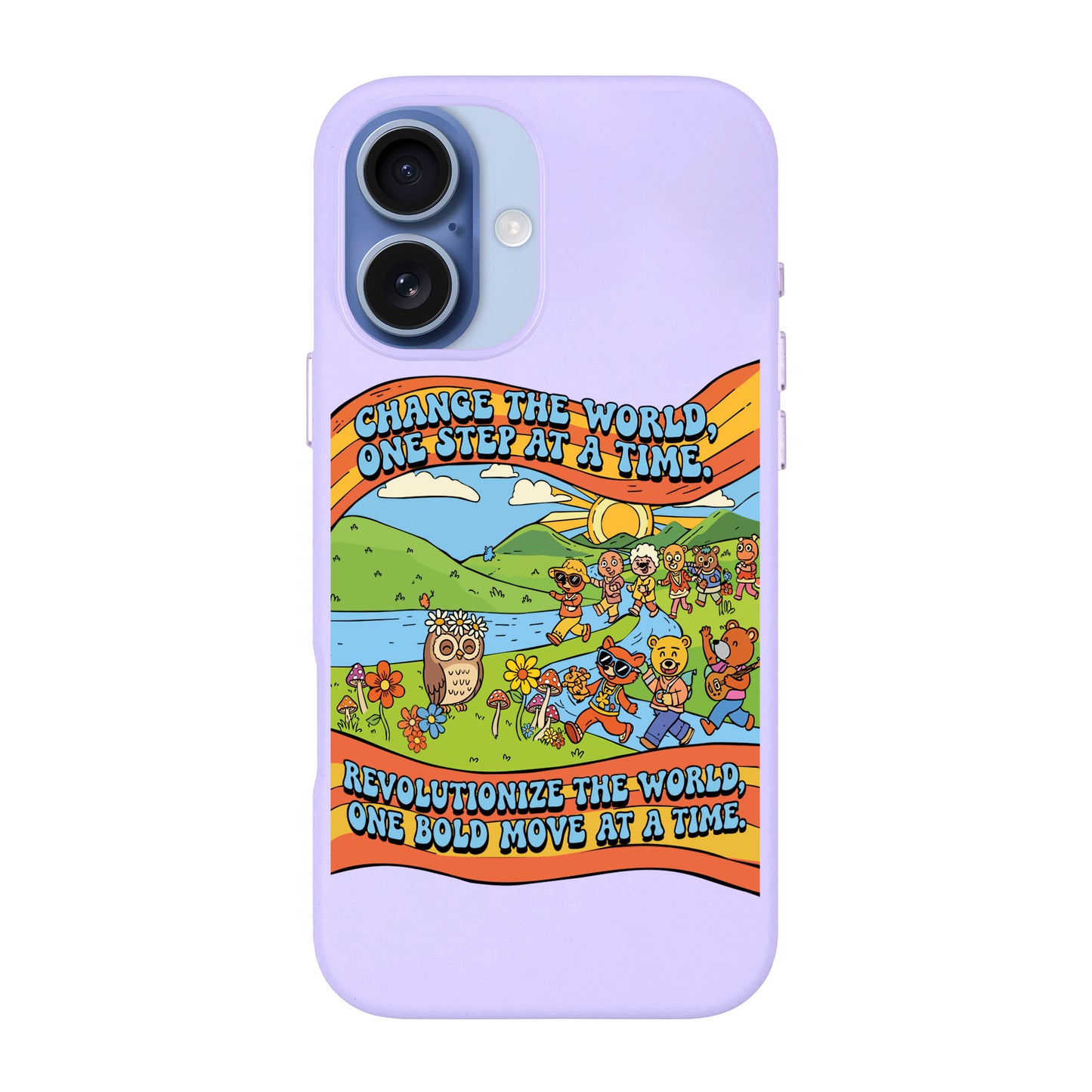 CHANGE THE WORLD-Signature Leather Kılıf MagSafe Özellikli - iPhone 17