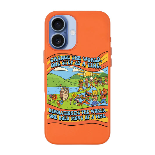 CHANGE THE WORLD-Signature Leather Kılıf MagSafe Özellikli - iPhone 17