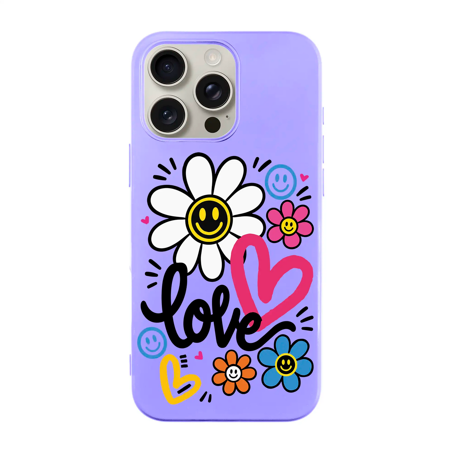 LOVE BLOOM-Ultra Silikon Kılıf-iPhone 16 Plus