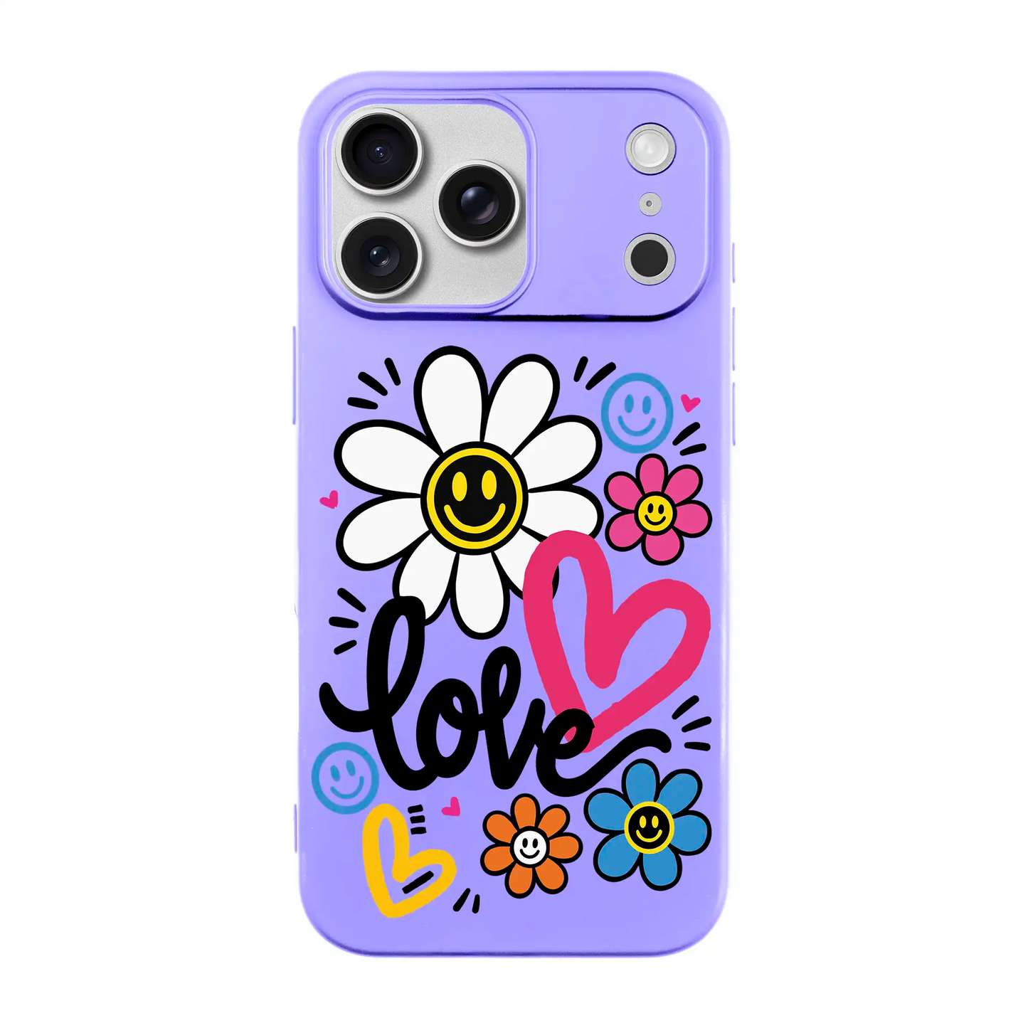 LOVE BLOOM-Ultra Silikon Kılıf-iPhone 17 Pro Max