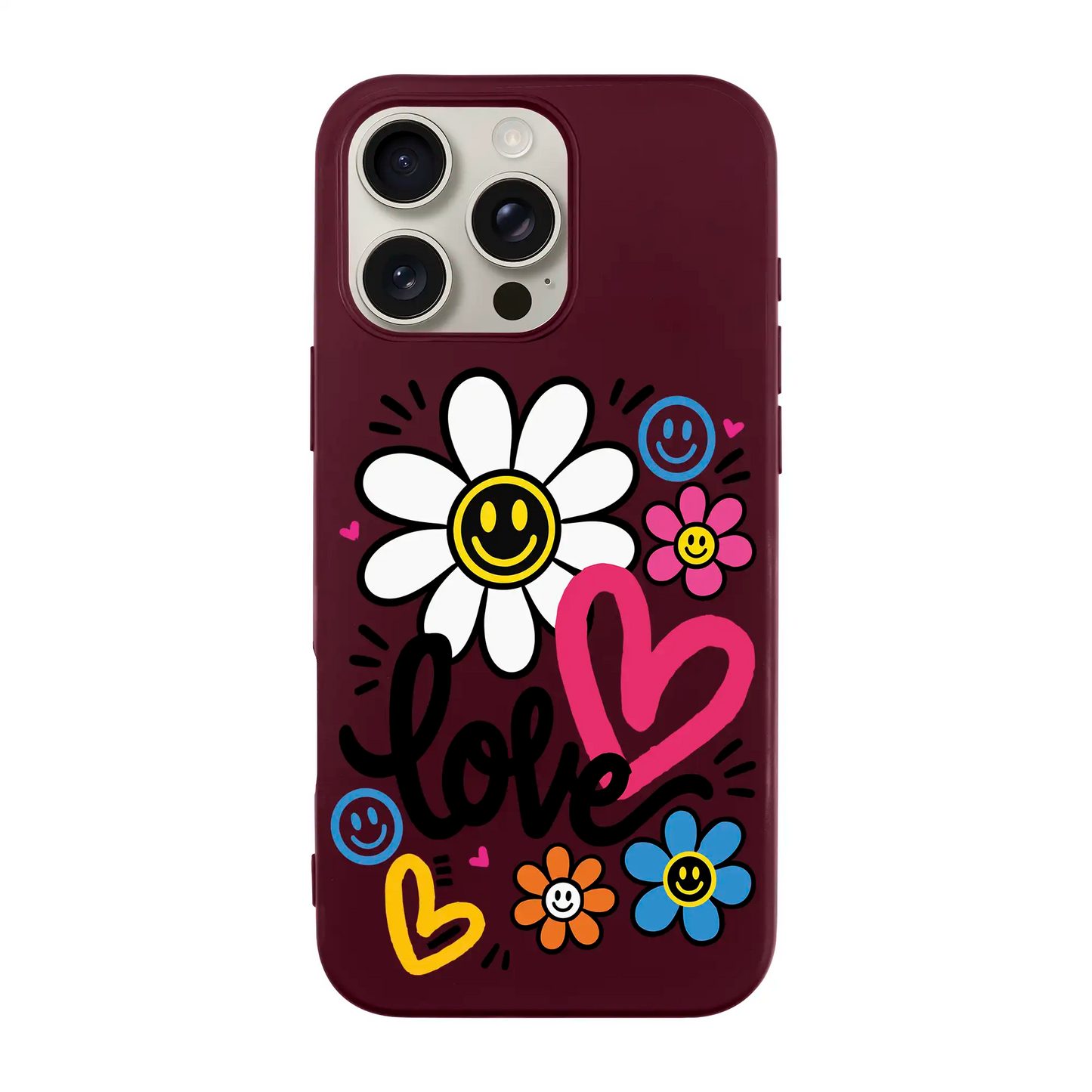 LOVE BLOOM-Ultra Silikon Kılıf-iPhone 16 Plus