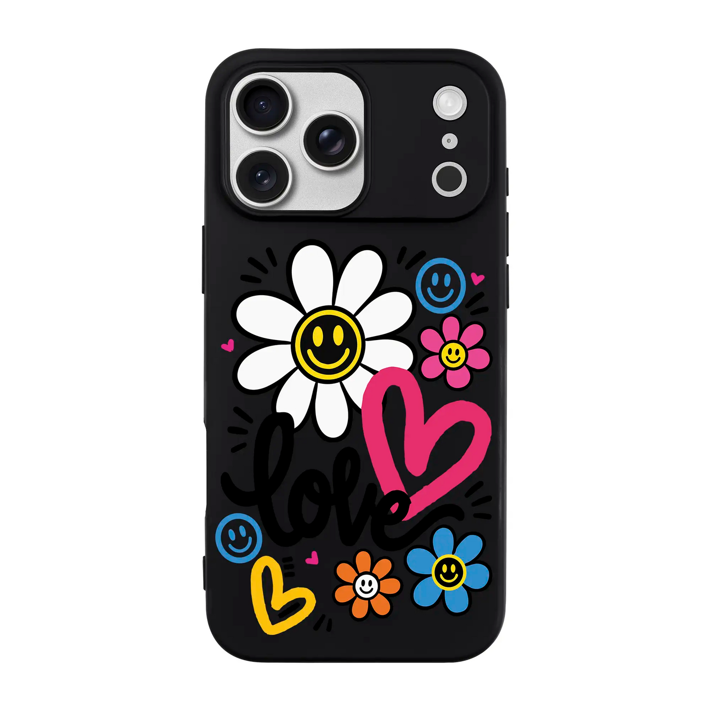 LOVE BLOOM-Ultra Silikon Kılıf-iPhone 17 Pro Max