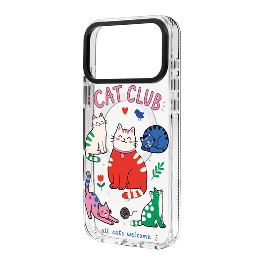 CAT CLUB-Clear Kılıf MagSafe Özellikli - iPhone 17 Pro Max