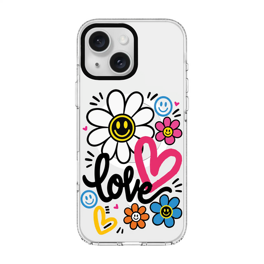 LOVE BLOOM-Clear Kılıf MagSafe Özellikli - iPhone 11