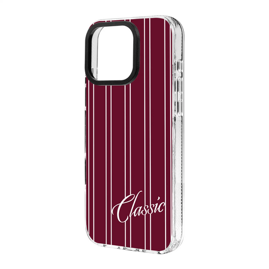 CLASSIC STRIPE-Clear Kılıf MagSafe Özellikli - iPhone 17e
