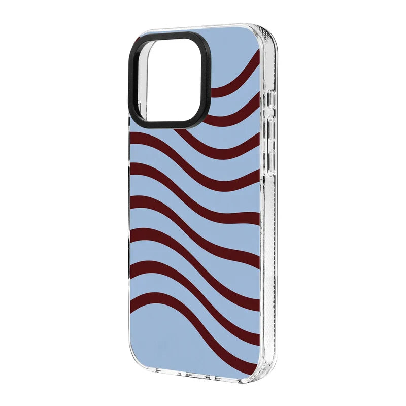 BURGUNDY RHYTHM-Clear Kılıf MagSafe Özellikli - iPhone 13