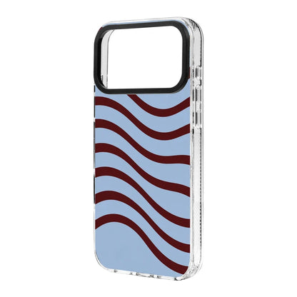BURGUNDY RHYTHM-Clear Kılıf MagSafe Özellikli - iPhone 18 Pro