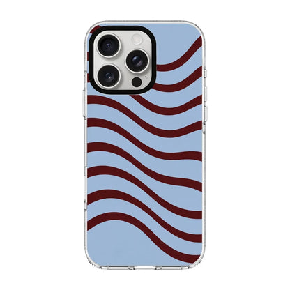 BURGUNDY RHYTHM-Clear Kılıf MagSafe Özellikli - iPhone 14 Pro Max