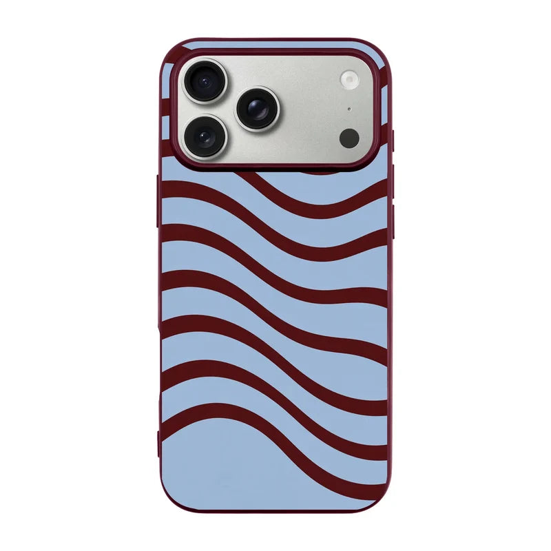 BURGUNDY RHYTHM-Ultra Silikon Kılıf-iPhone 17 Pro