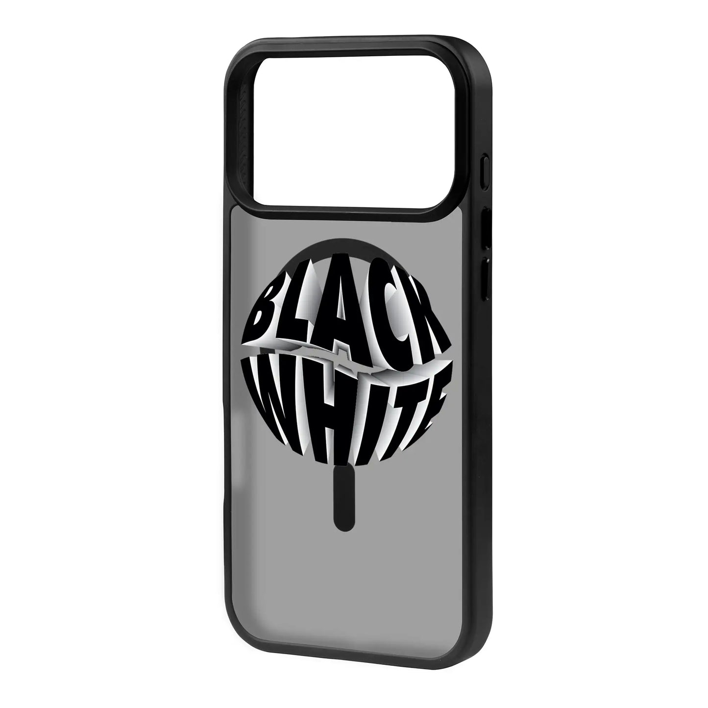 BLACK WHITE-Blur Kılıf MagSafe Özellikli - iPhone 17 Pro Max
