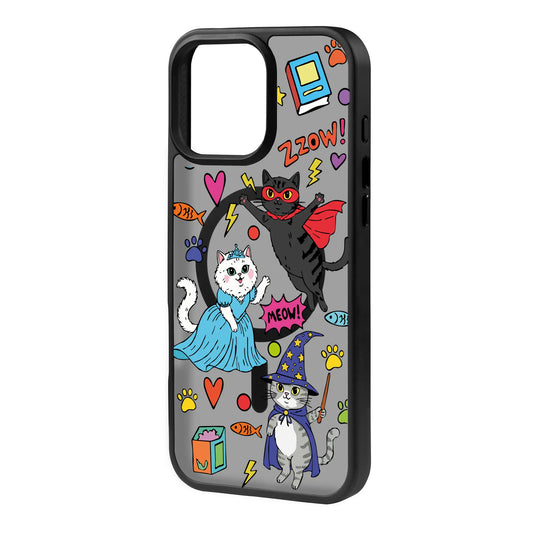 FANTASTIC CATS-Blur Kılıf MagSafe Özellikli - iPhone 15 Plus
