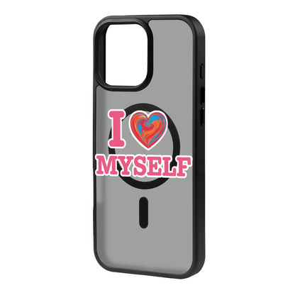 I LOVE MYSELF-Blur Kılıf MagSafe Özellikli - iPhone 16 Pro