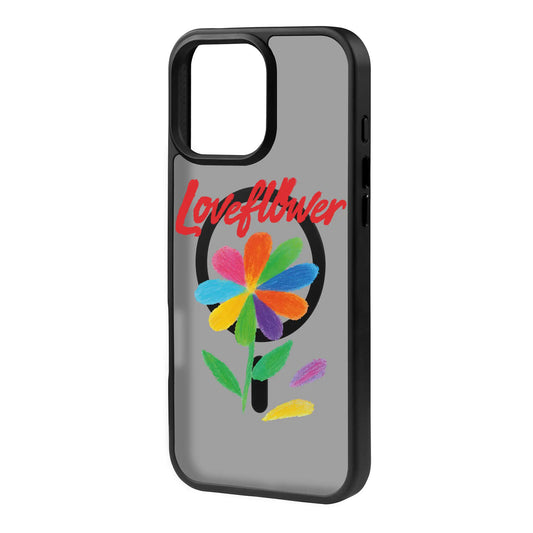 LOVE FLOWER-Blur Kılıf MagSafe Özellikli - iPhone 13 Pro Max