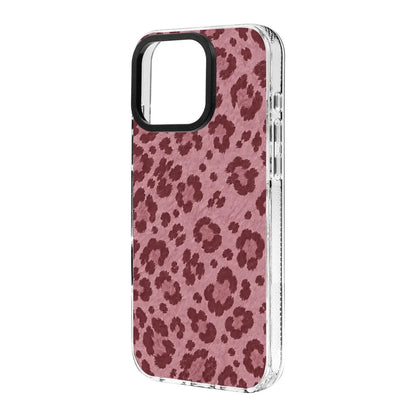 CHERRY LEOPARD-Clear Kılıf MagSafe Özellikli - iPhone 15 Pro Max