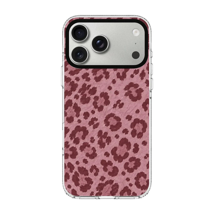 CHERRY LEOPARD-Clear Kılıf MagSafe Özellikli - iPhone 18 Pro