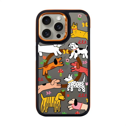 CHEERFUL DOGS-iPhone 11 Dark Kılıf MagSafe Özellikli