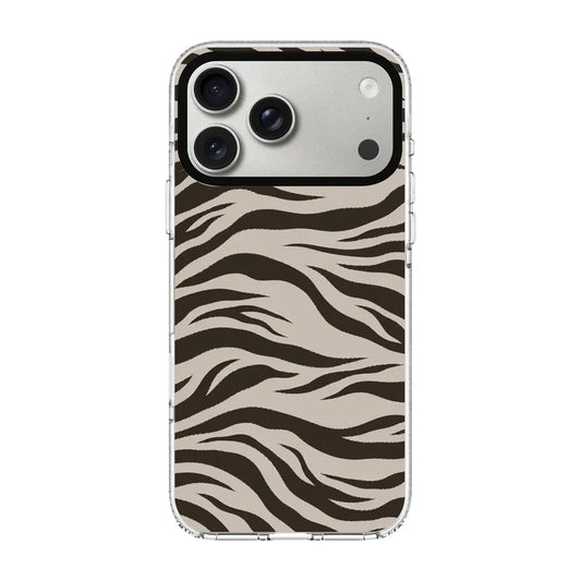 ESPRESSO ZEBRA-Clear Kılıf MagSafe Özellikli - iPhone 18 Pro Max