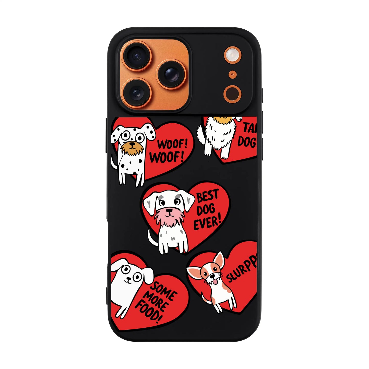 DOGS WITH HEARTS-Ultra Silikon Kılıf-iPhone 17 Pro