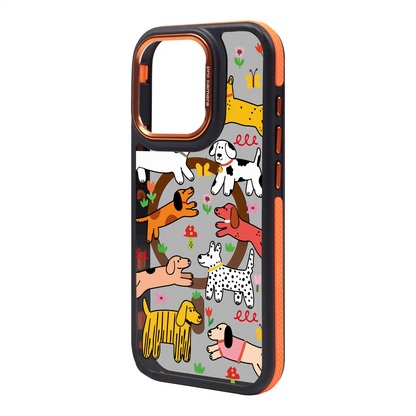 CHEERFUL DOGS-iPhone 14 Pro Max Dark Kılıf MagSafe Özellikli