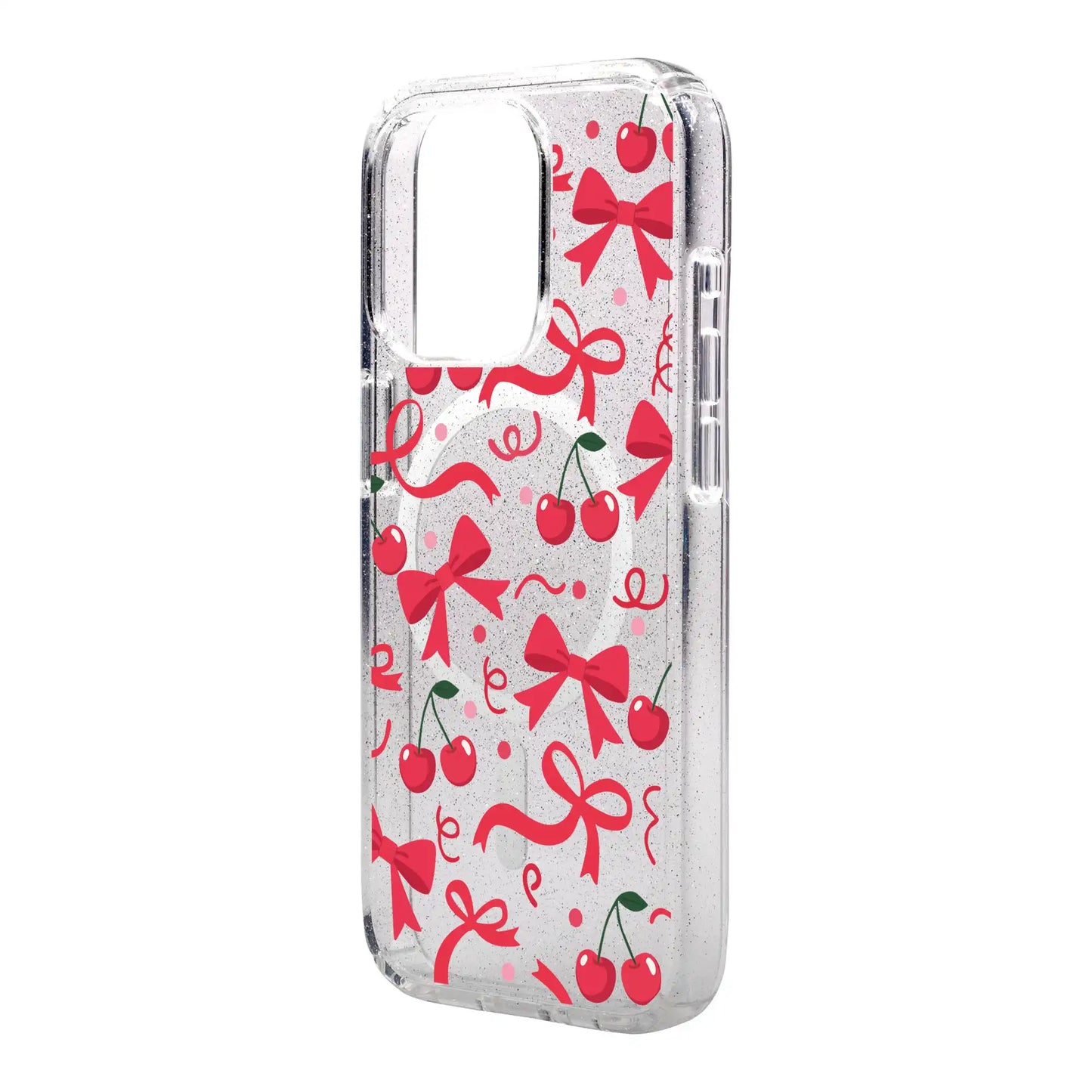 CHERRY RIBBON-Shiny Kılıf MagSafe Özellikli - iPhone 14