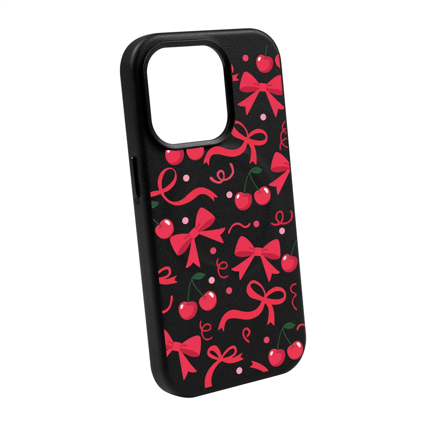 CHERRY RIBBON-Leather Kılıf MagSafe Özellikli - iPhone 11